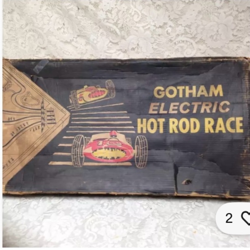1952, USA Gotham Electric Hot Rod Race 29in x 16in x 4in Box